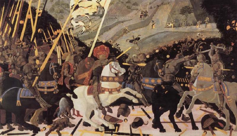 UCCELLO, Paolo The battle of San Romano Spain oil painting art